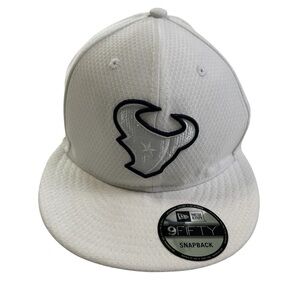 New Era Houston Texans NFL 100 Season White Snapback Cap One Size Fit All